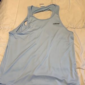 Blue adidas tank top
